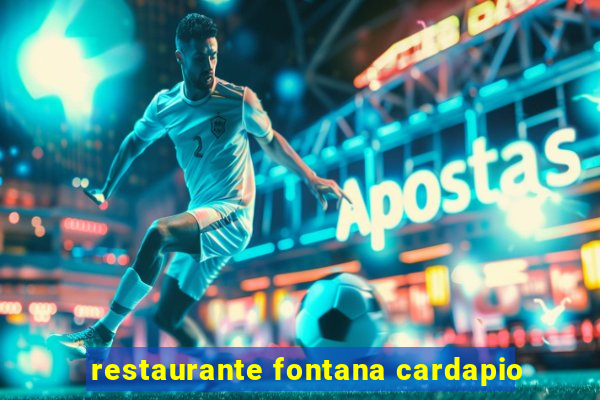 restaurante fontana cardapio