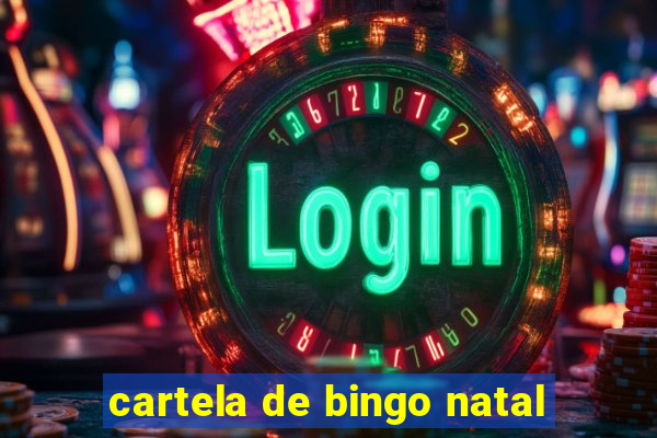 cartela de bingo natal