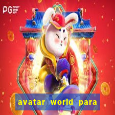 avatar world para imprimir e colorir