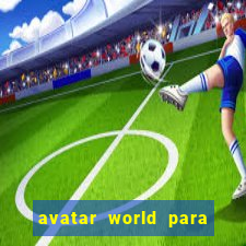 avatar world para imprimir e colorir