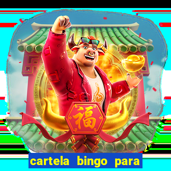 cartela bingo para cha de cozinha imprimir gratis