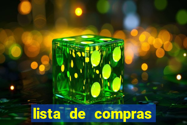 lista de compras com 300 reais