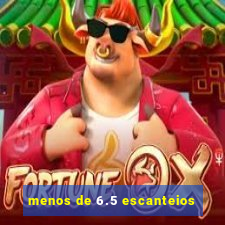 menos de 6.5 escanteios
