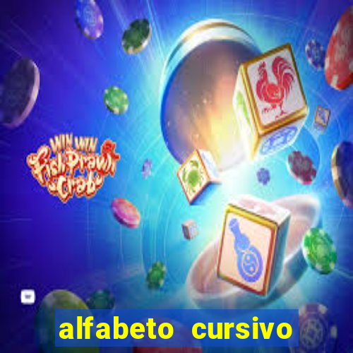 alfabeto cursivo para treinar caligrafia