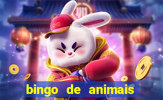 bingo de animais para educa??o infantil