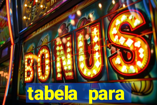 tabela para misturar cores