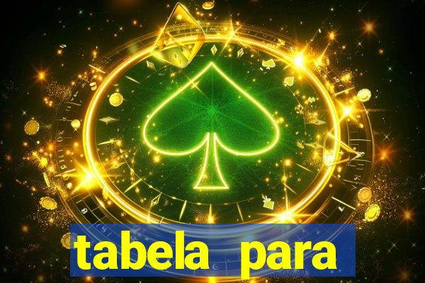 tabela para misturar cores